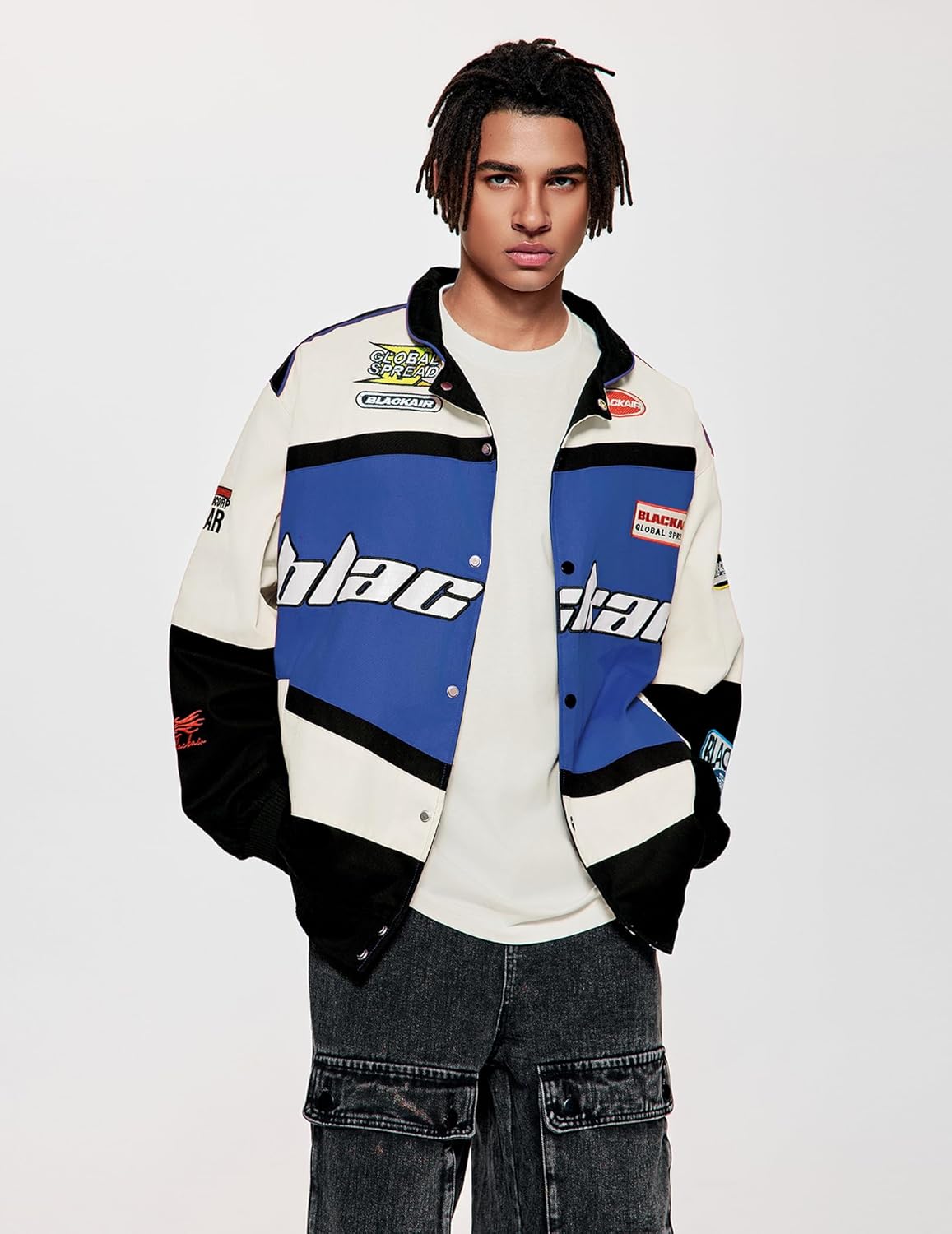 Vamtac Mens Varsity Baseball Jacket Bomber Cotton Vintage